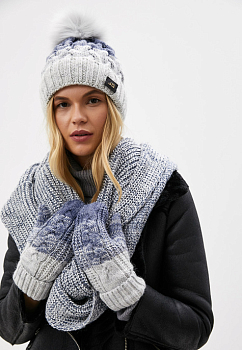 Комплект Марина со снудом и варежками